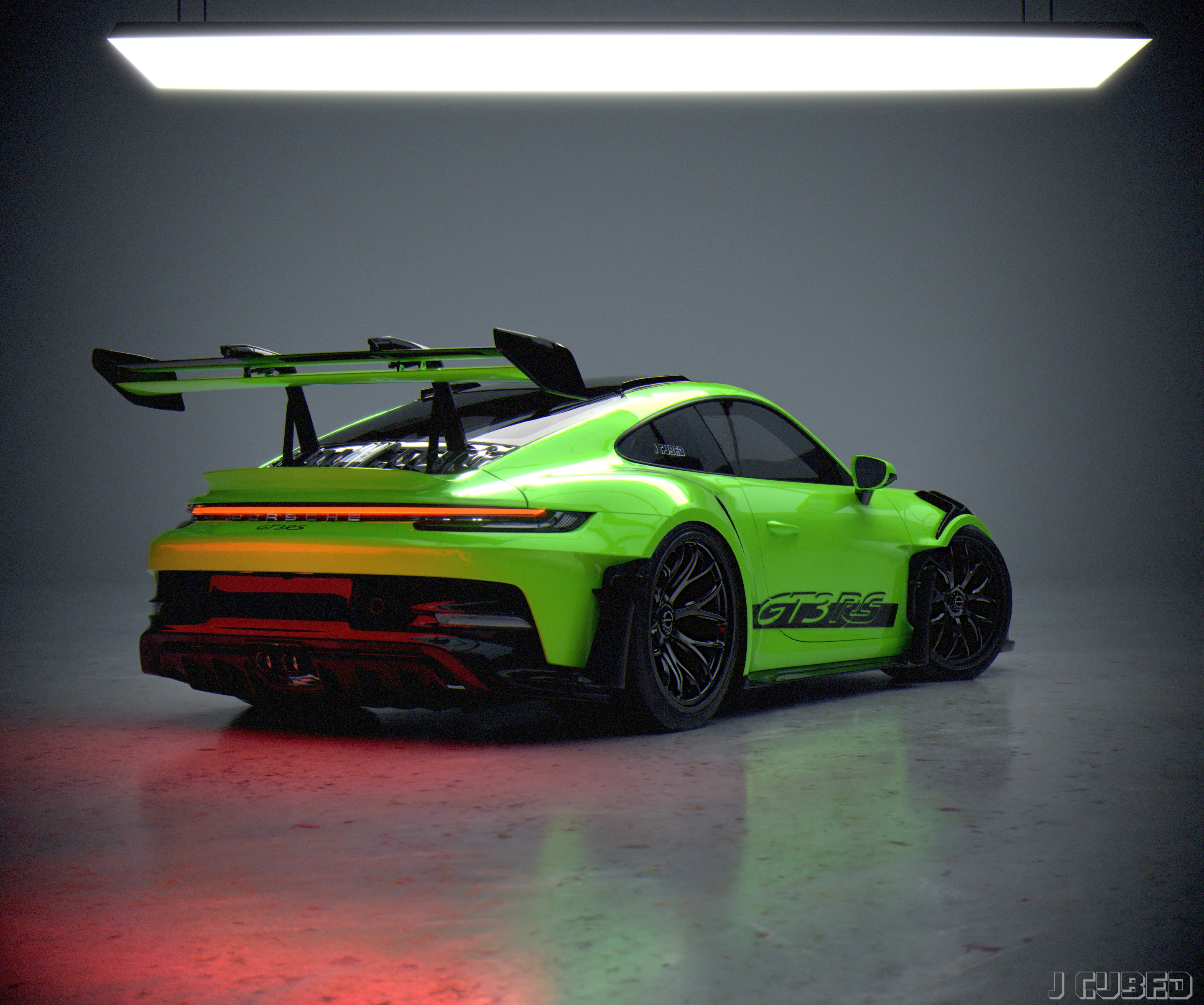 Corsa Forged Acid Green Rear